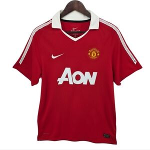 Nike Manchester United Home Jersey AON Red Dri Fit Mens Medium Soccer Football